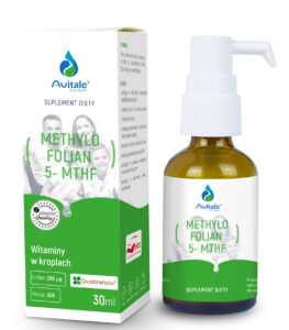Avitale MethyloFolian 5-MTHF 200 µg w kroplach – suplement diety, 30 ml