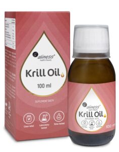 Aliness, Krill Oil Omega 3 z Astaksantyną, 100 ml