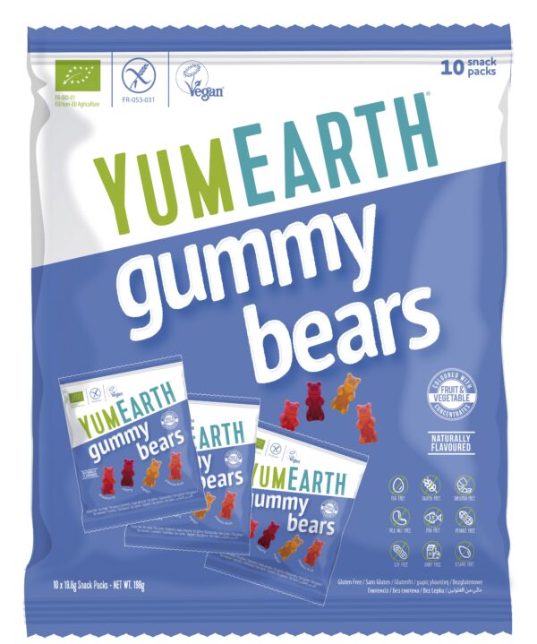 Żelki o smaku owocowym EKO (Gummy Bears) 10x19,8 g